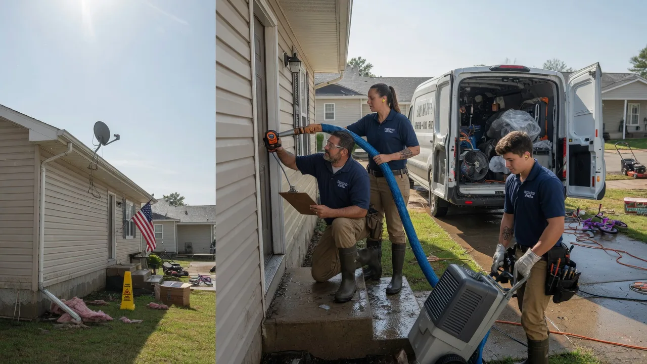 Ceiling Water Damage Restoration in Saint Peter, IL near me